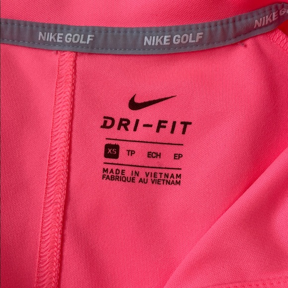 Nike Golf Dri-FIT Neon Pink Short Sleeve Polo.  Size XS - Picture 4 of 5